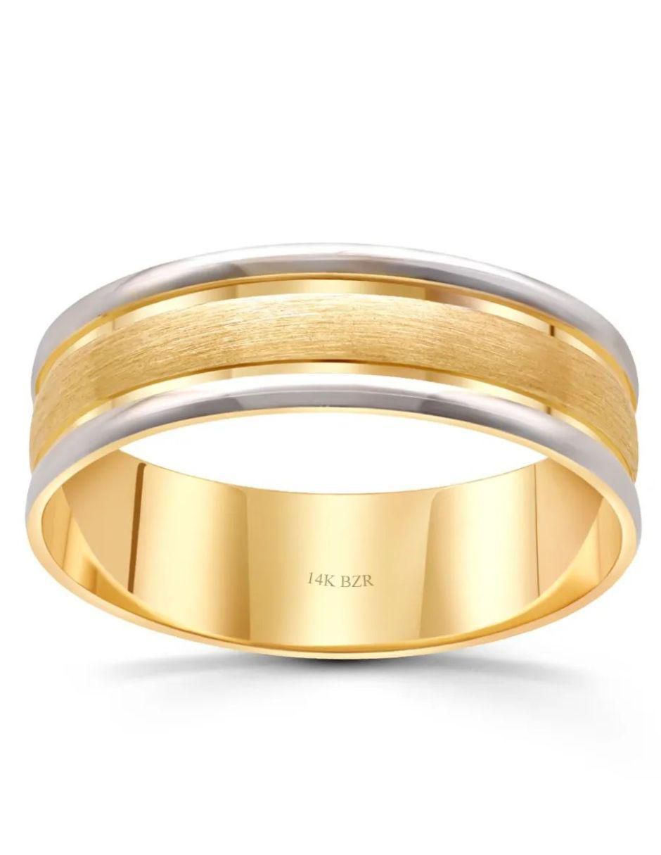 Argolla de oro amarillo 14 k 2