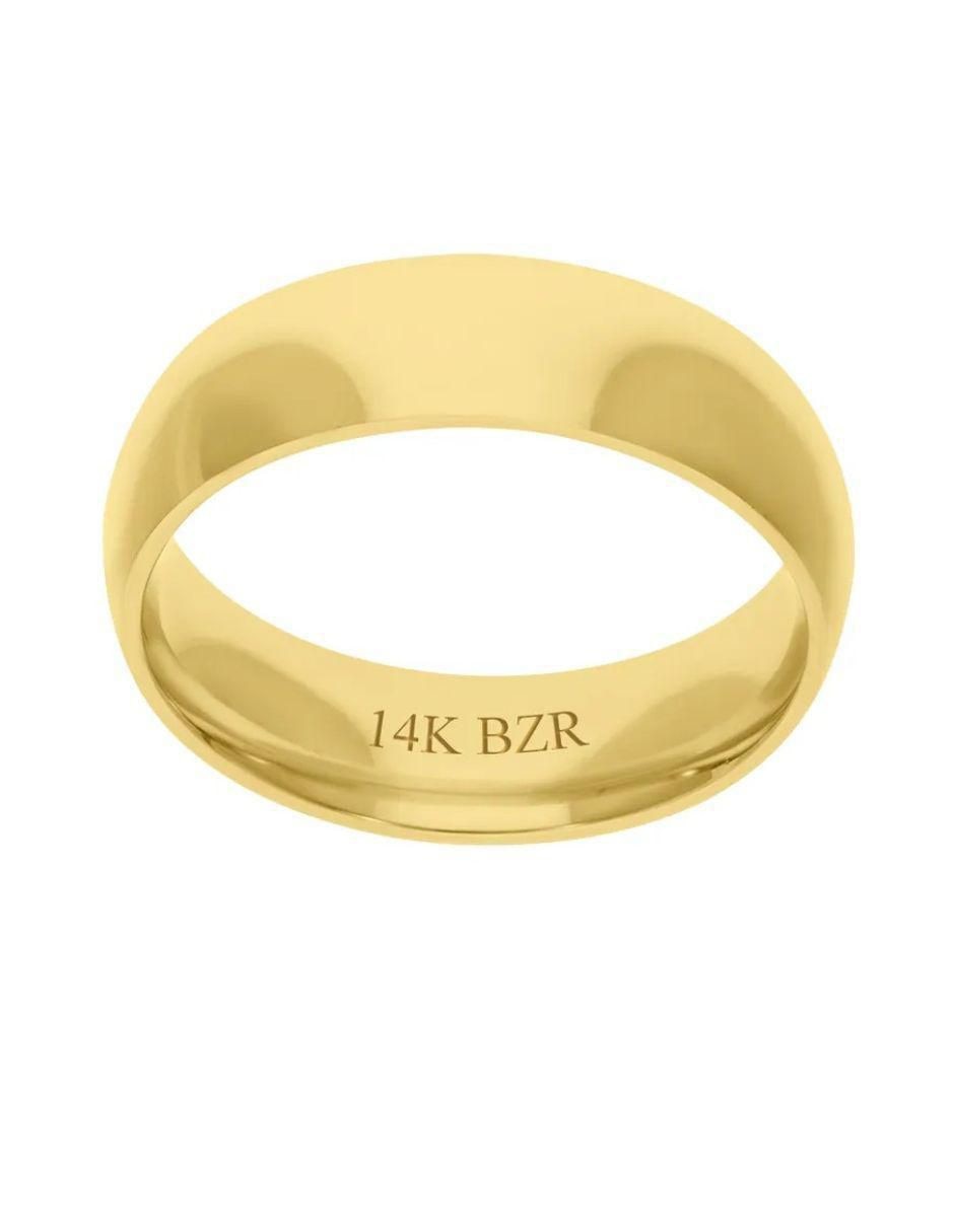 Argolla de oro amarillo 14 k