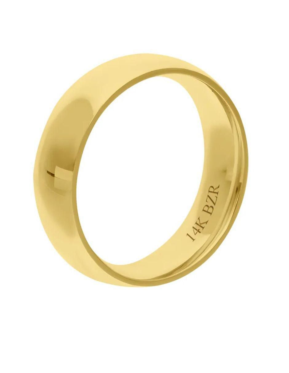 Argolla de oro amarillo 14 k 2