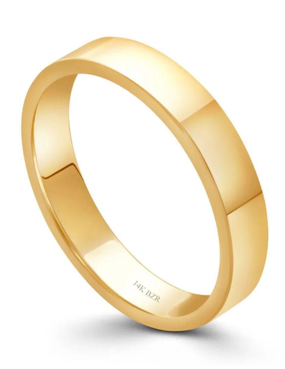 Argolla de oro amarillo 14 k