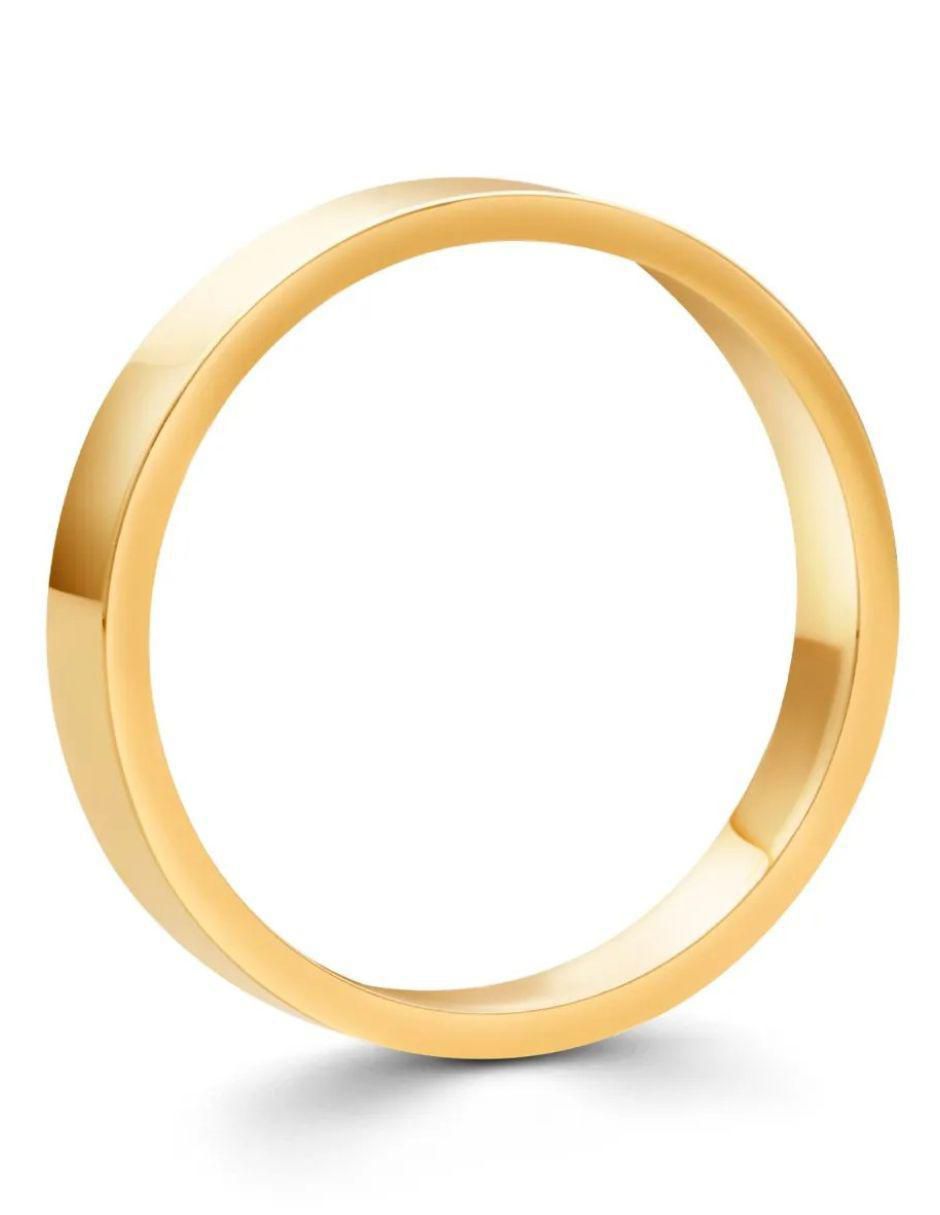 Argolla de oro amarillo 14 k 3