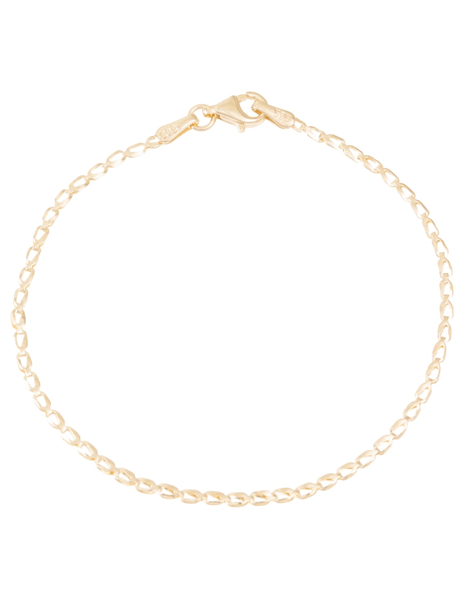 Pulsera de oro 14 k con acabado pulido