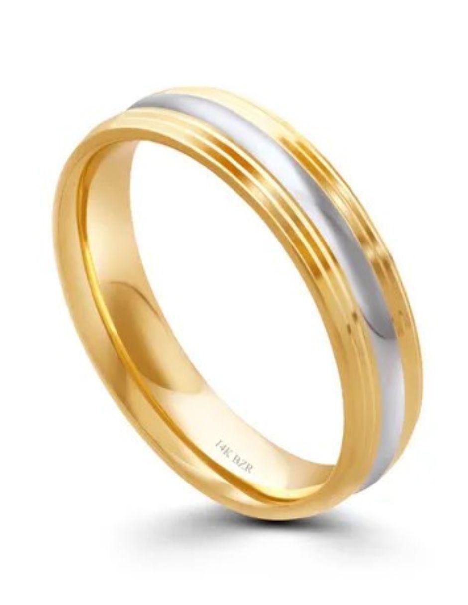 Argolla de oro amarillo 14 k