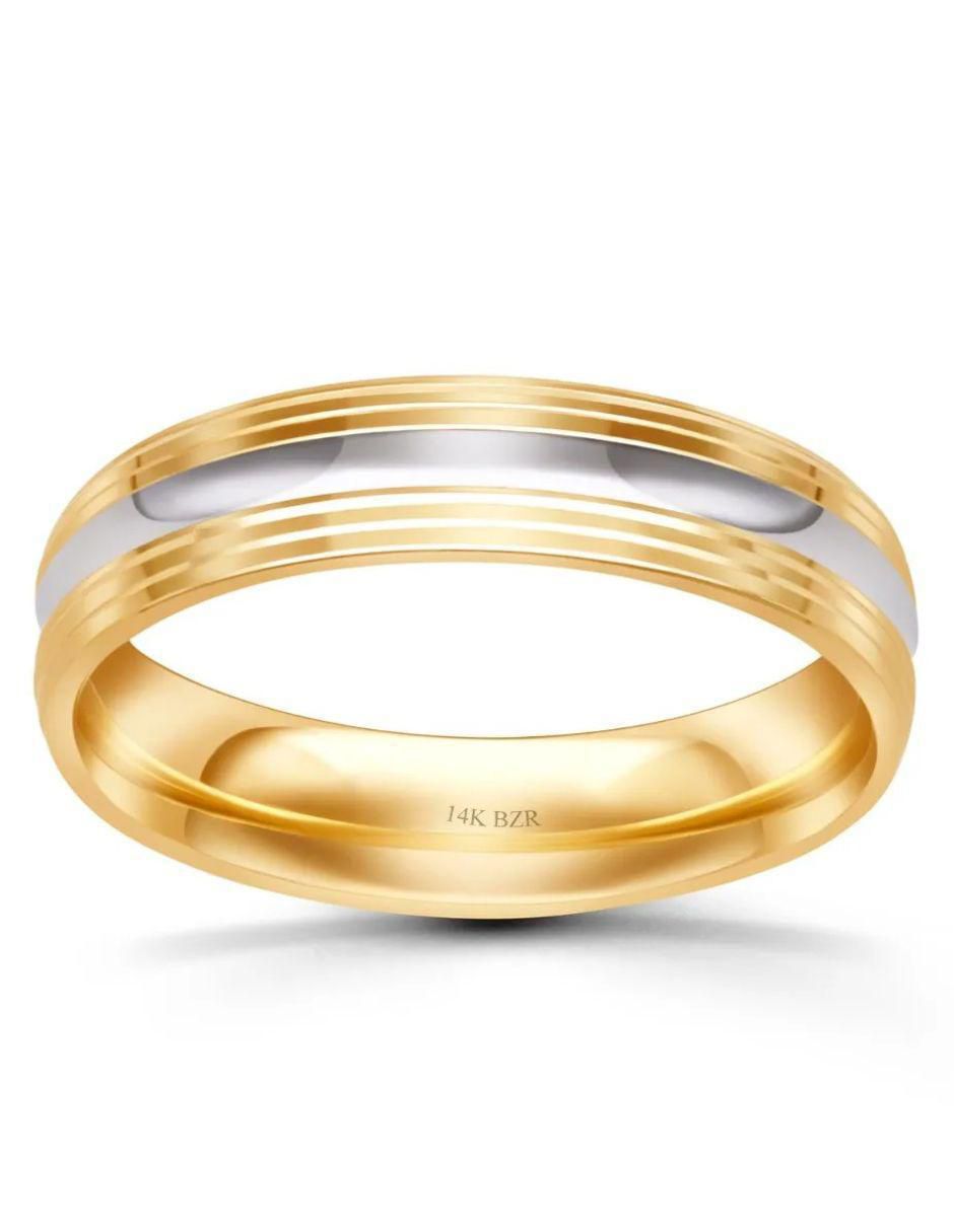Argolla de oro amarillo 14 k 2