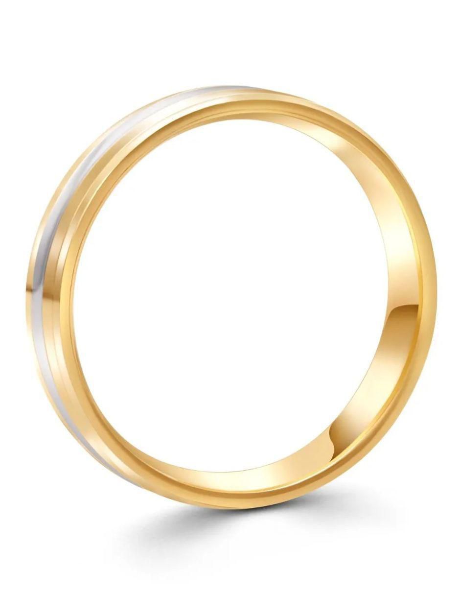 Argolla de oro amarillo 14 k 3