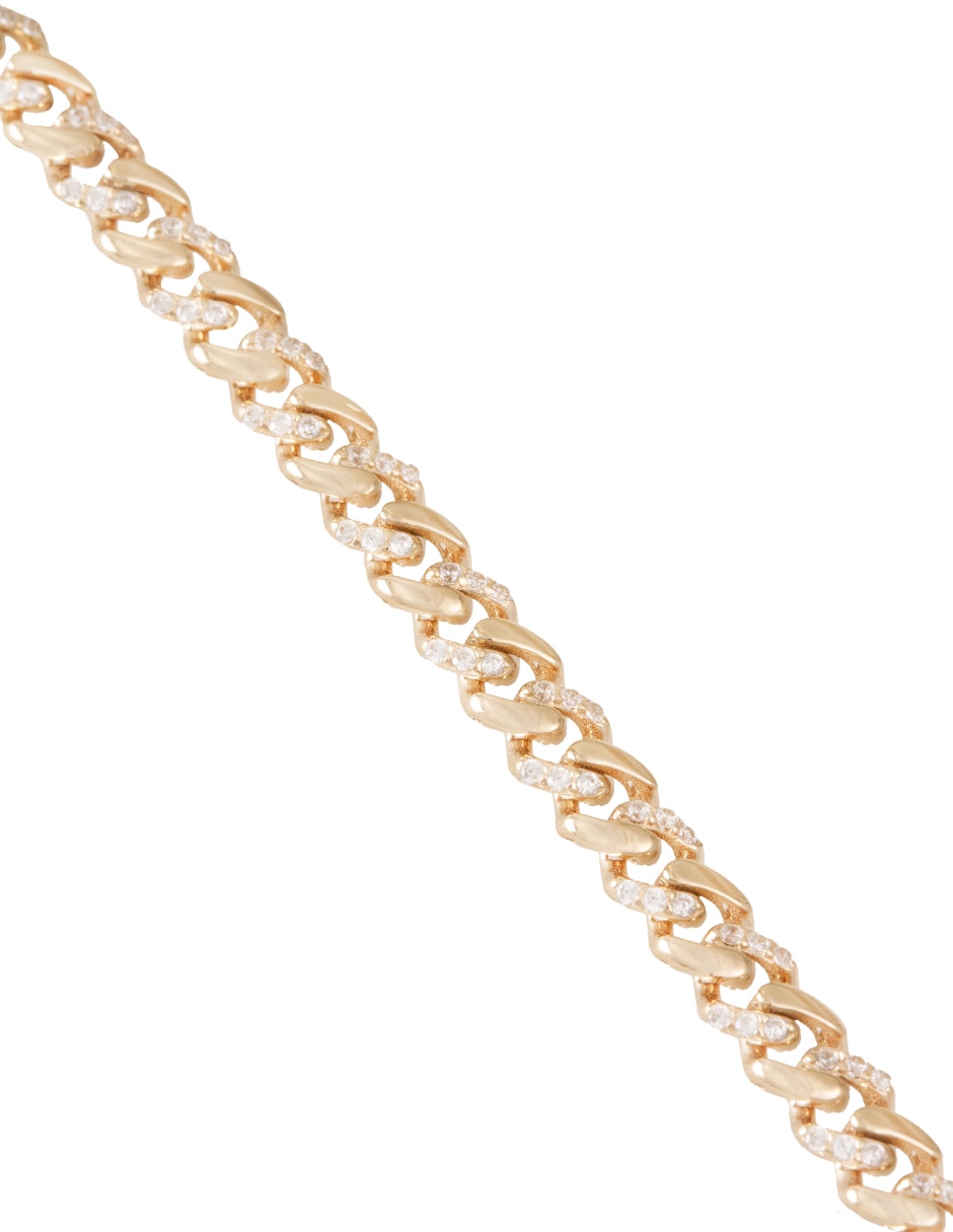 Pulsera de oro 14 k con acabado pulido 2