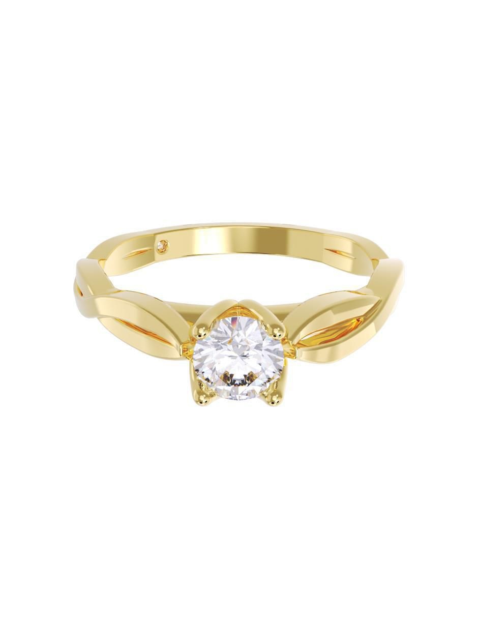 Anillo de compromiso de oro 14 k