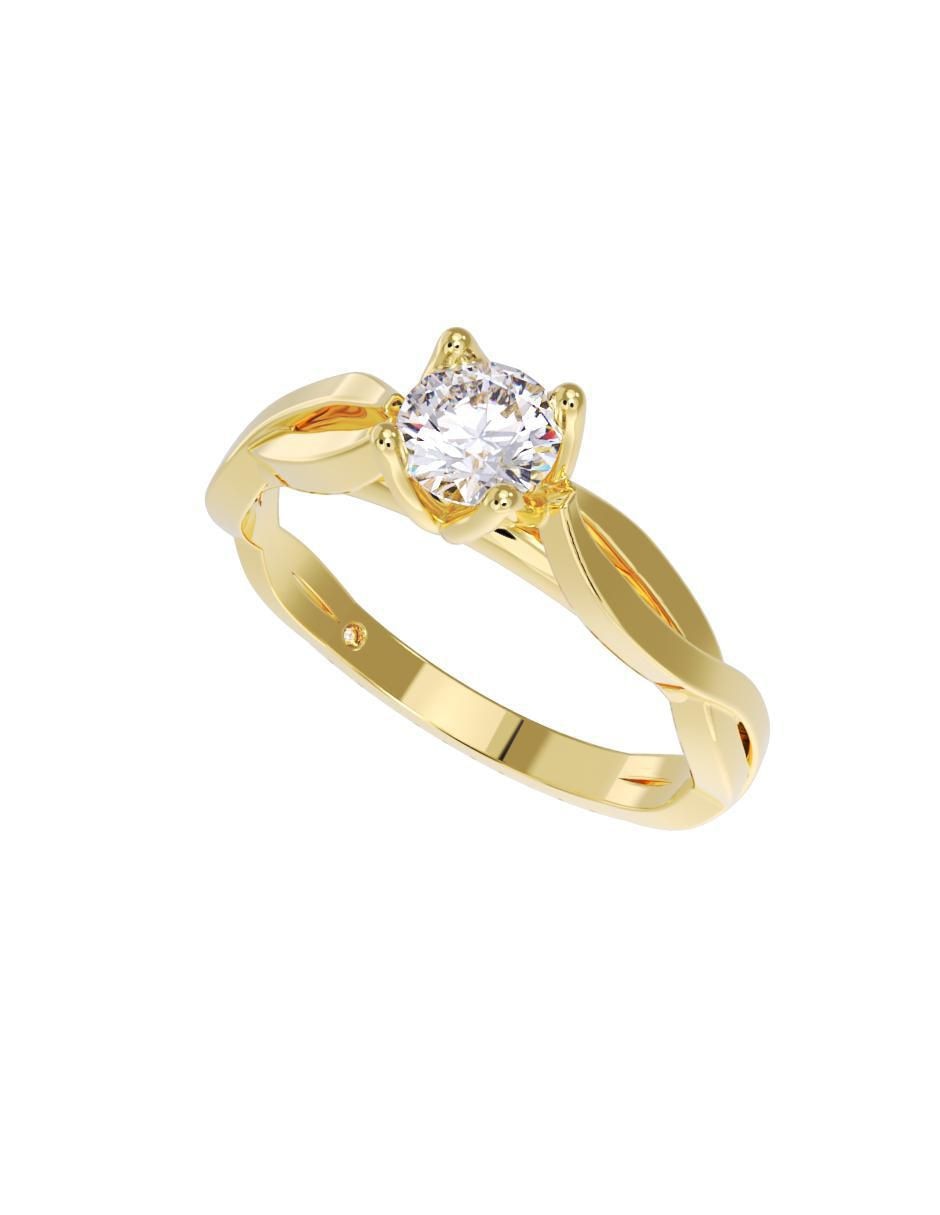 Anillo de compromiso "de" oro 14 k fonelli no aplica zirconia