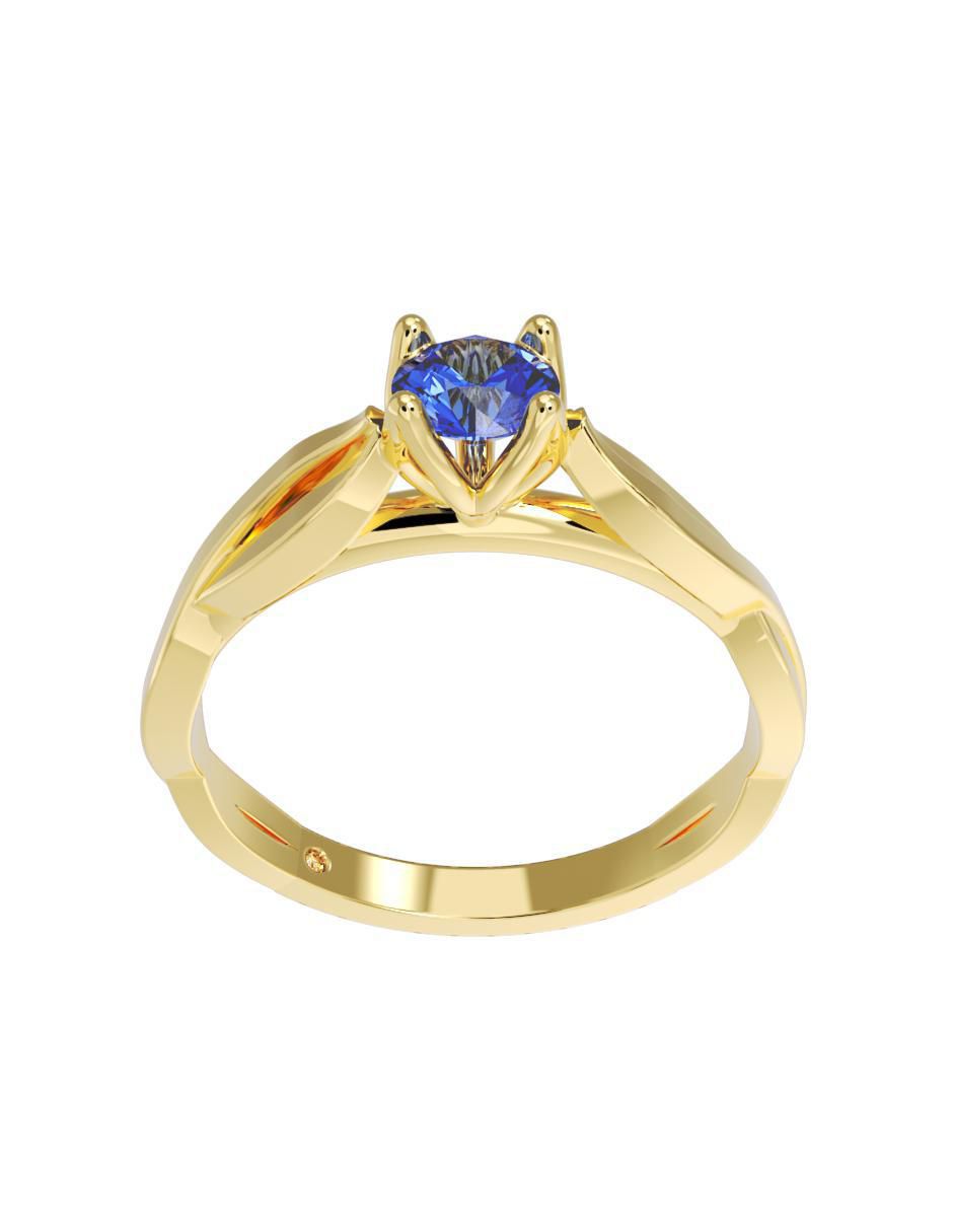 Anillo de compromiso "de" oro 14 k fonelli no aplica zirconia