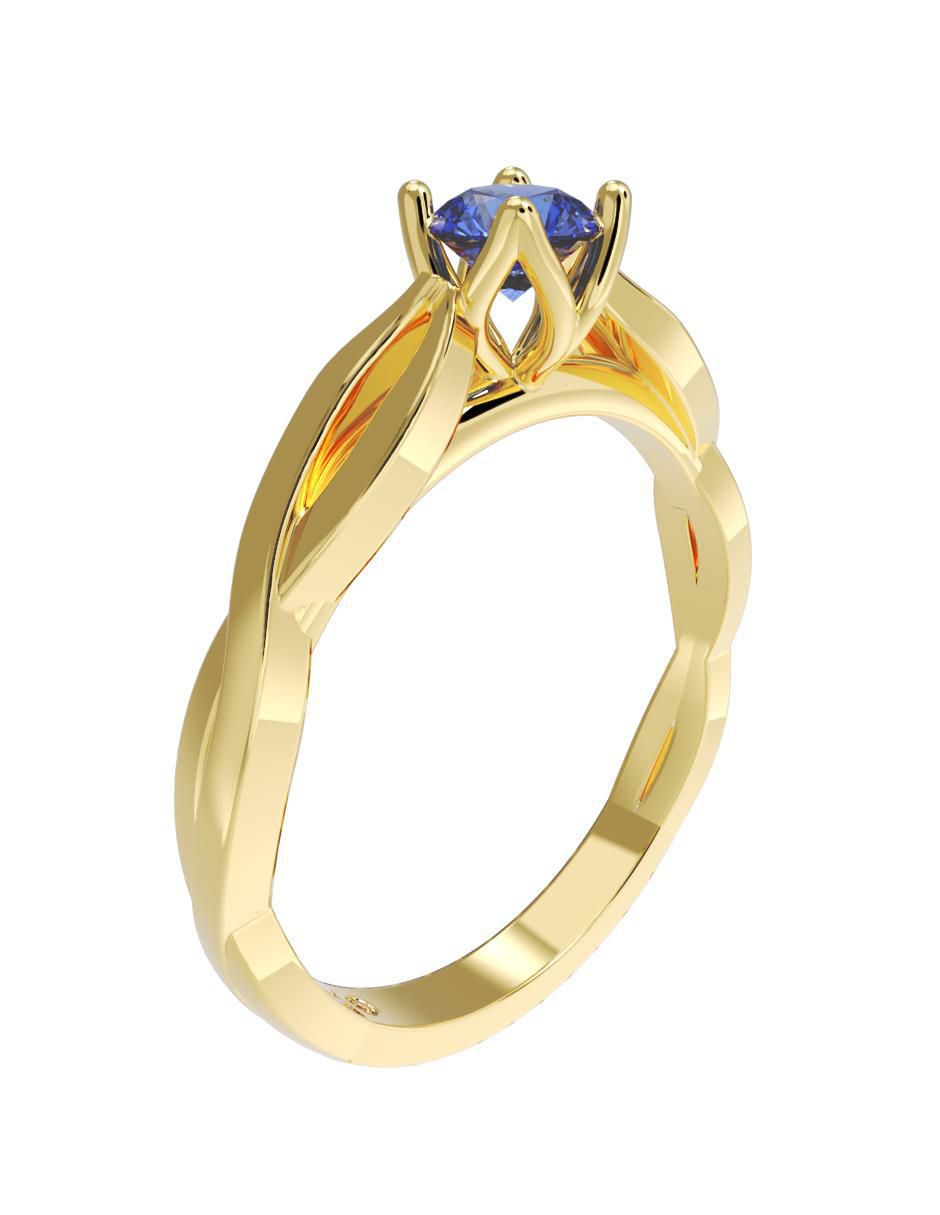 Anillo de compromiso "de" oro 14 k fonelli no aplica zirconia
