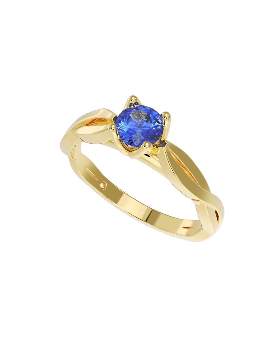 Anillo de compromiso "de" oro 14 k fonelli no aplica zirconia