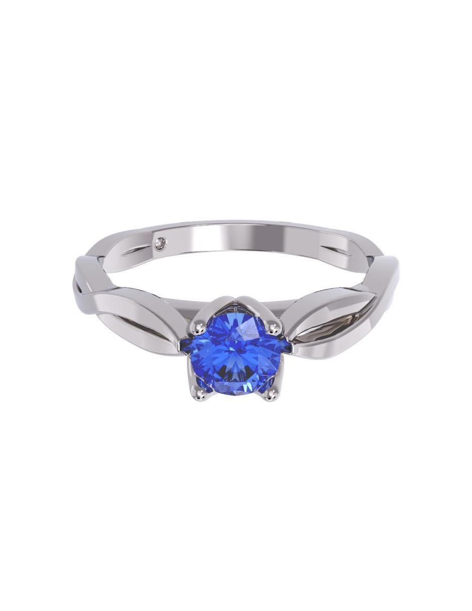 Anillo de compromiso de oro 14 k