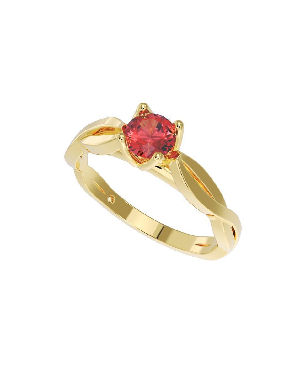 Anillo de compromiso "de" oro 14 k fonelli no aplica zirconia