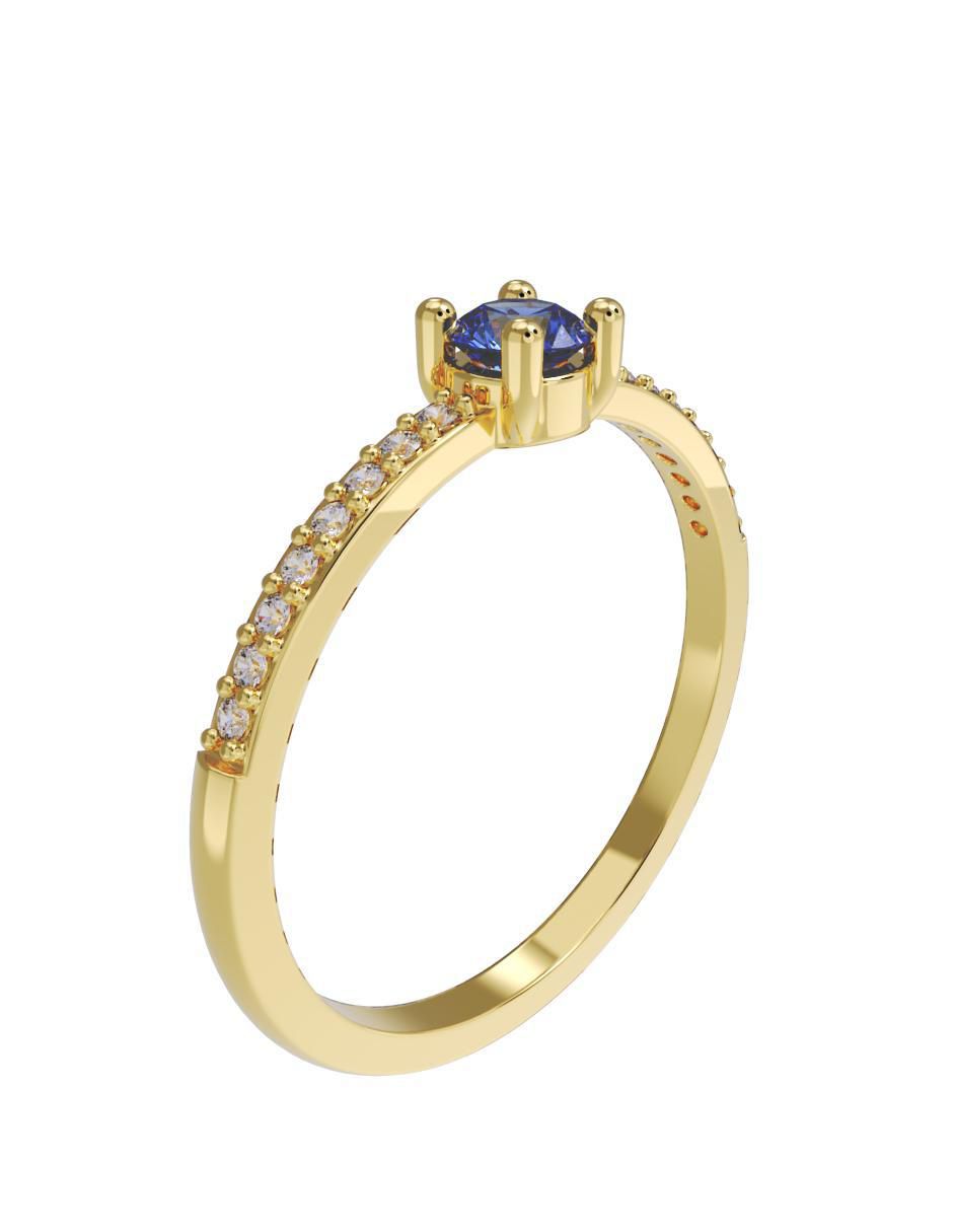 Anillo de compromiso "de" oro 14 k fonelli no aplica zirconia
