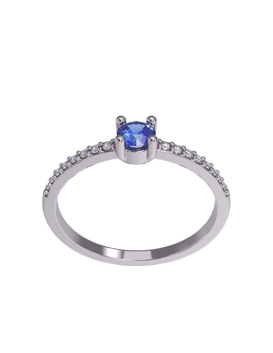 Anillo de compromiso de oro 14 k 2