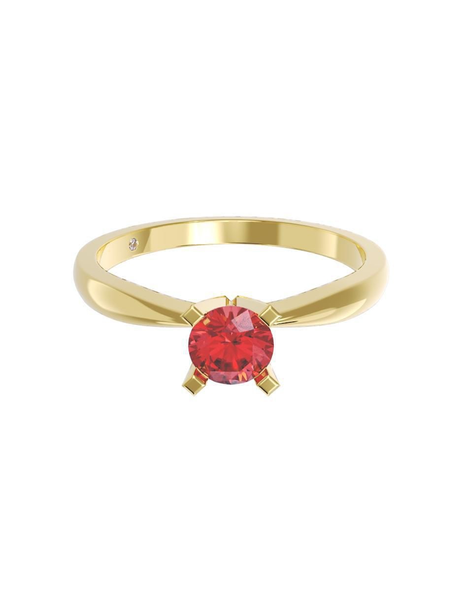 Anillo de compromiso de oro 14 k