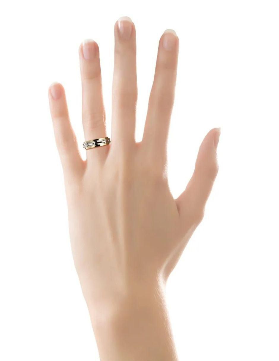 Argolla de oro amarillo 14 k 3
