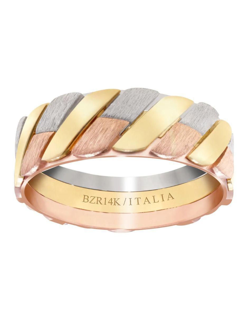 Argolla de oro amarillo 14 k