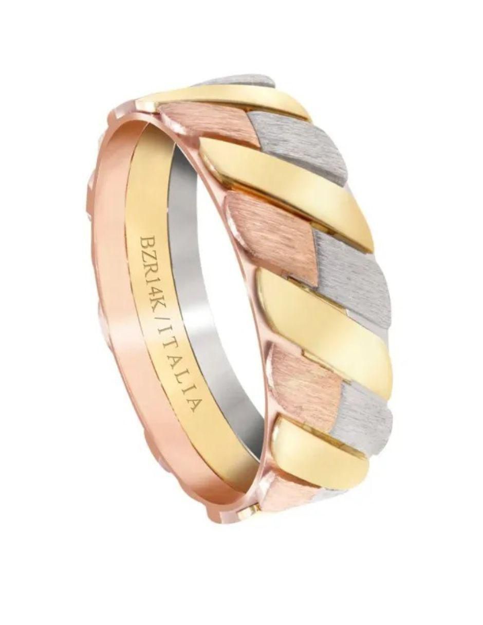 Argolla de oro amarillo 14 k 2
