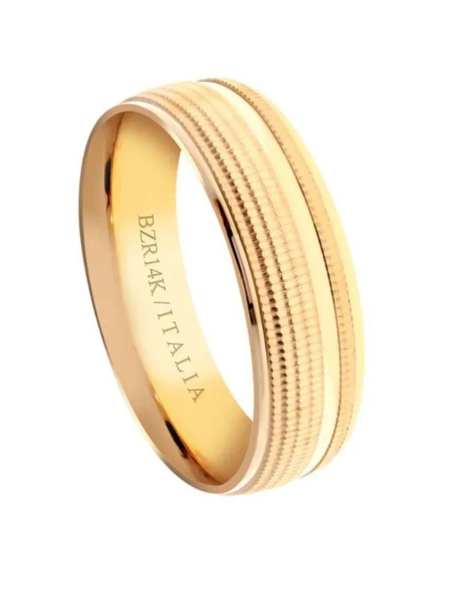 Argolla de oro amarillo 14 k 2
