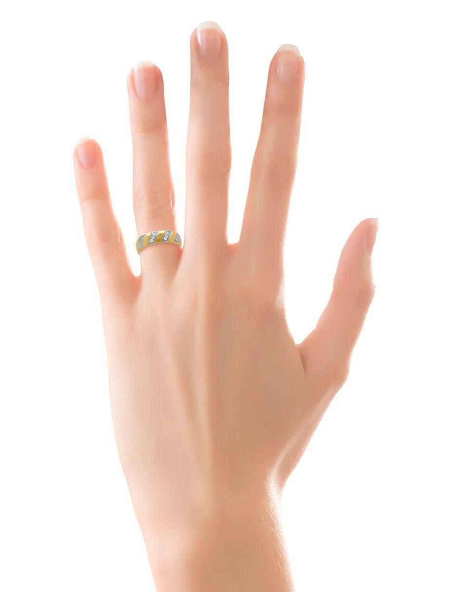 Argolla de oro amarillo 14 k 4