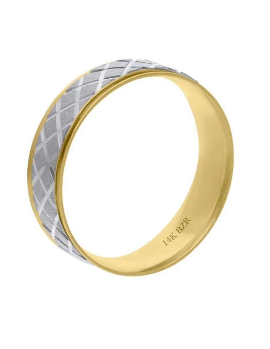 Argolla de oro amarillo 14 k 3