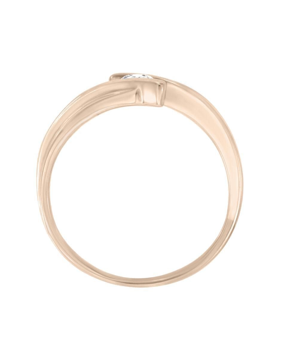 Anillo de compromiso de oro 14 k diamante 4