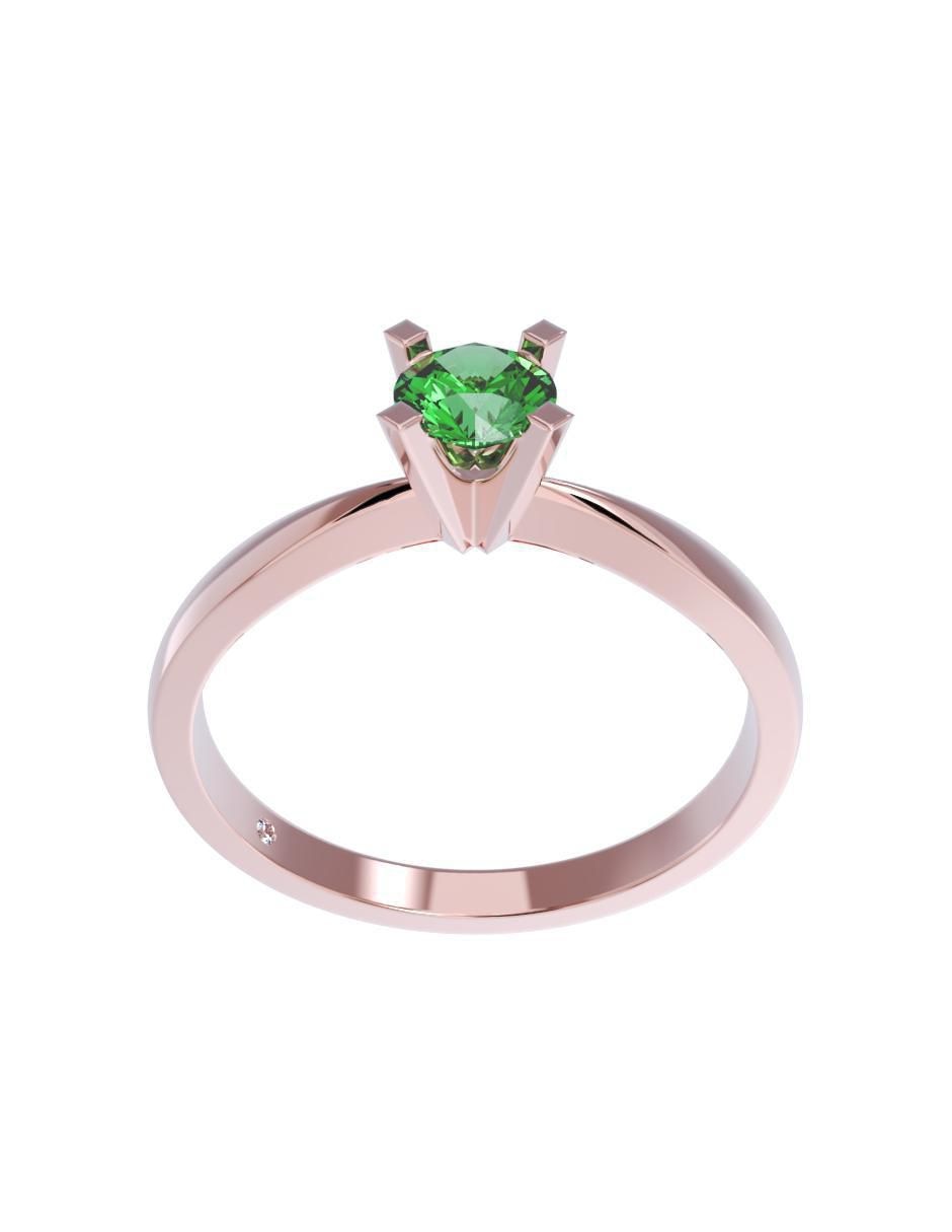 Anillo de compromiso de oro 14 k 2