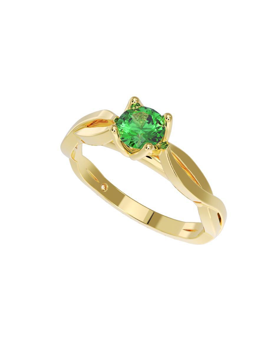 Anillo de compromiso "de" oro 14 k fonelli no aplica zirconia