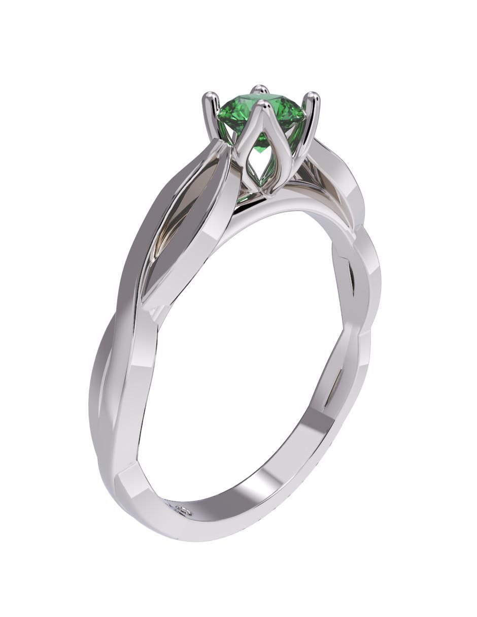 Anillo de compromiso de oro 14 k Lavinia 3