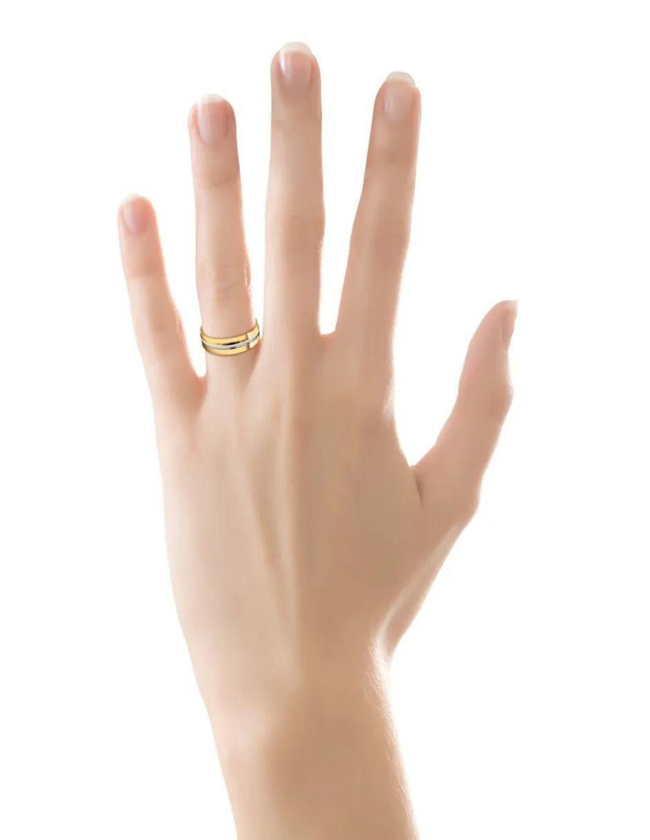 Argolla de oro amarillo 14 k 3