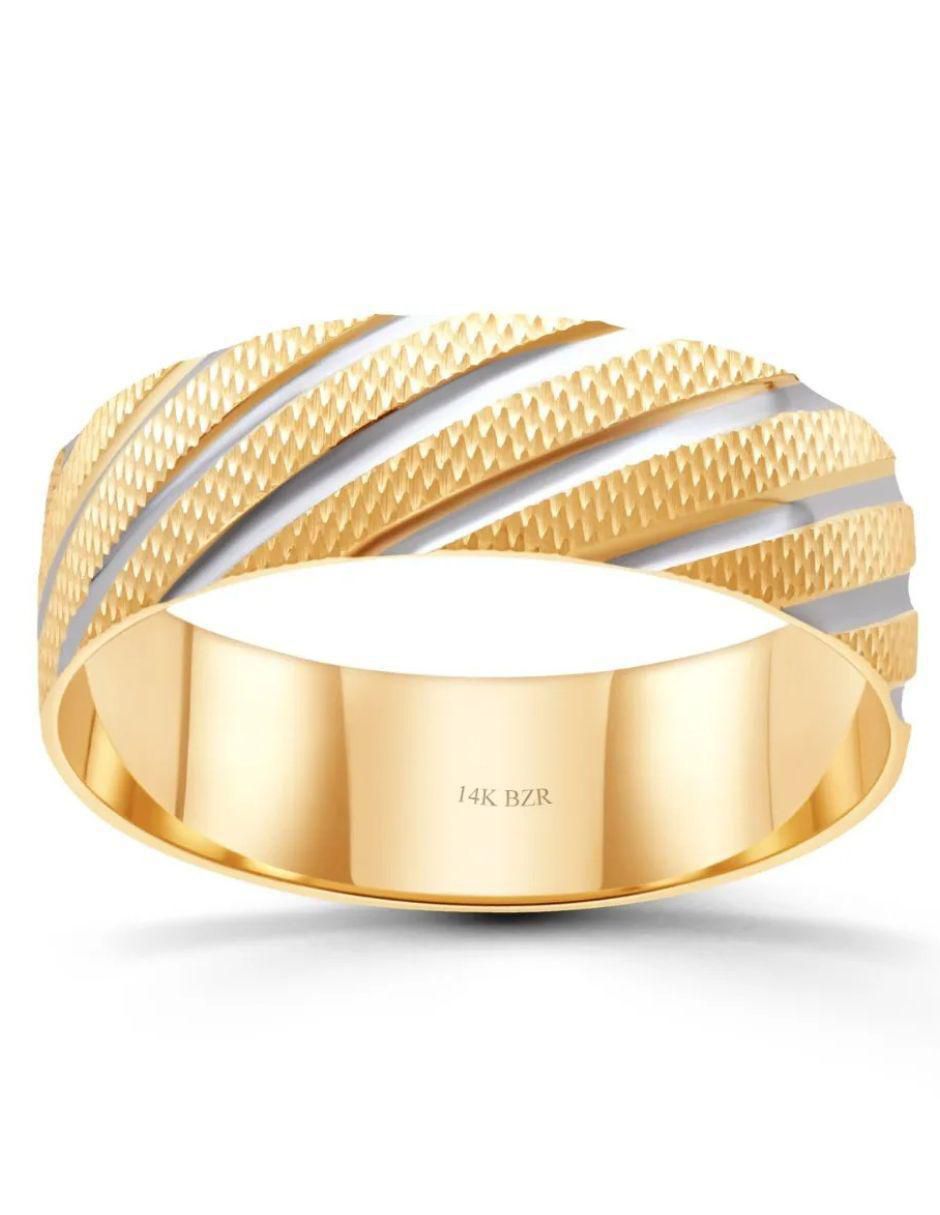 Argolla de oro amarillo 14 k 2