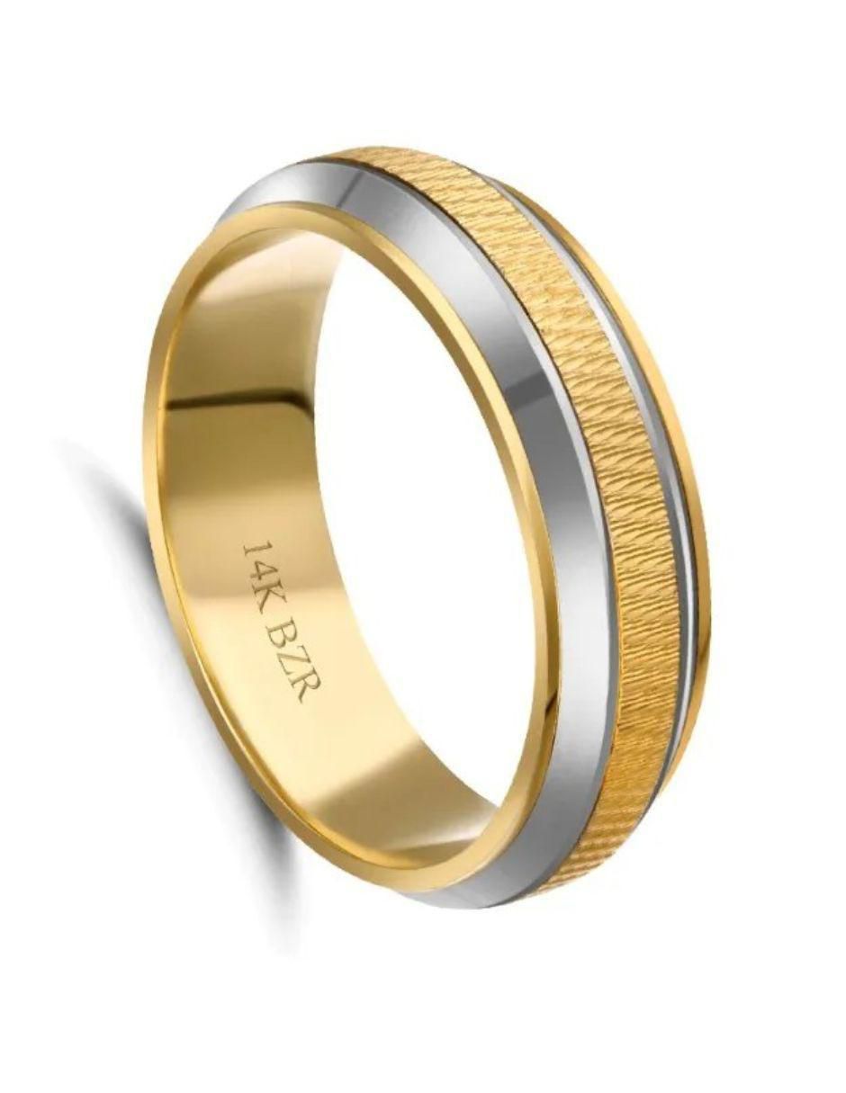 Argolla de oro amarillo 14 k 2