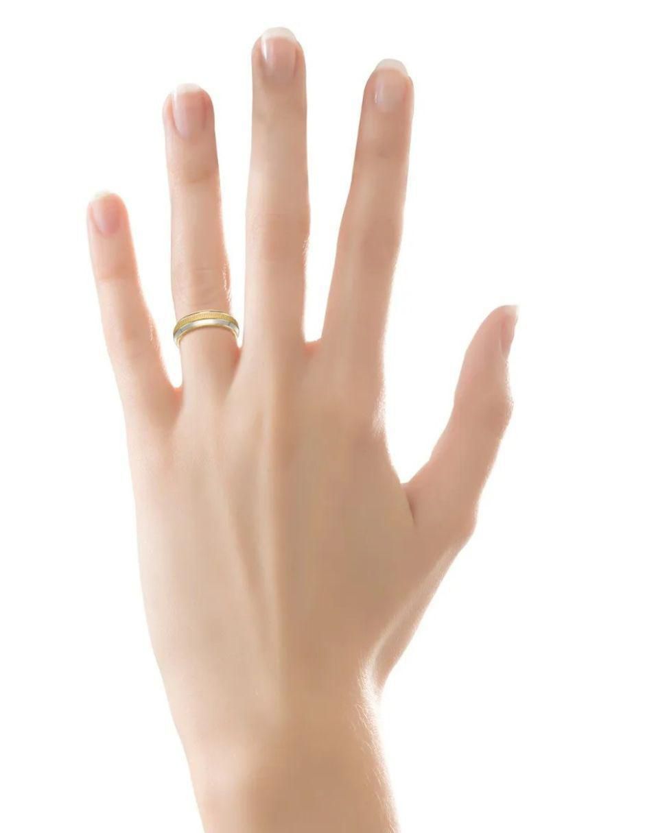 Argolla de oro amarillo 14 k 4
