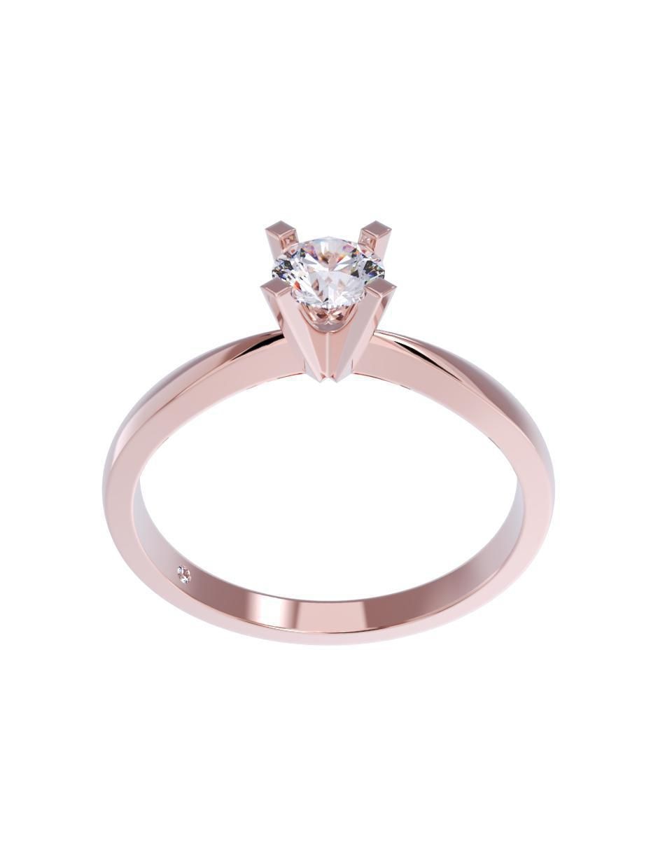 Anillo de compromiso de oro 14 k 2