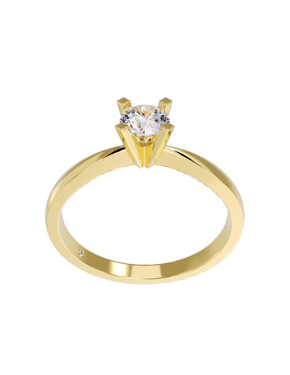Anillo de compromiso "de" oro 14 k fonelli no aplica zirconia