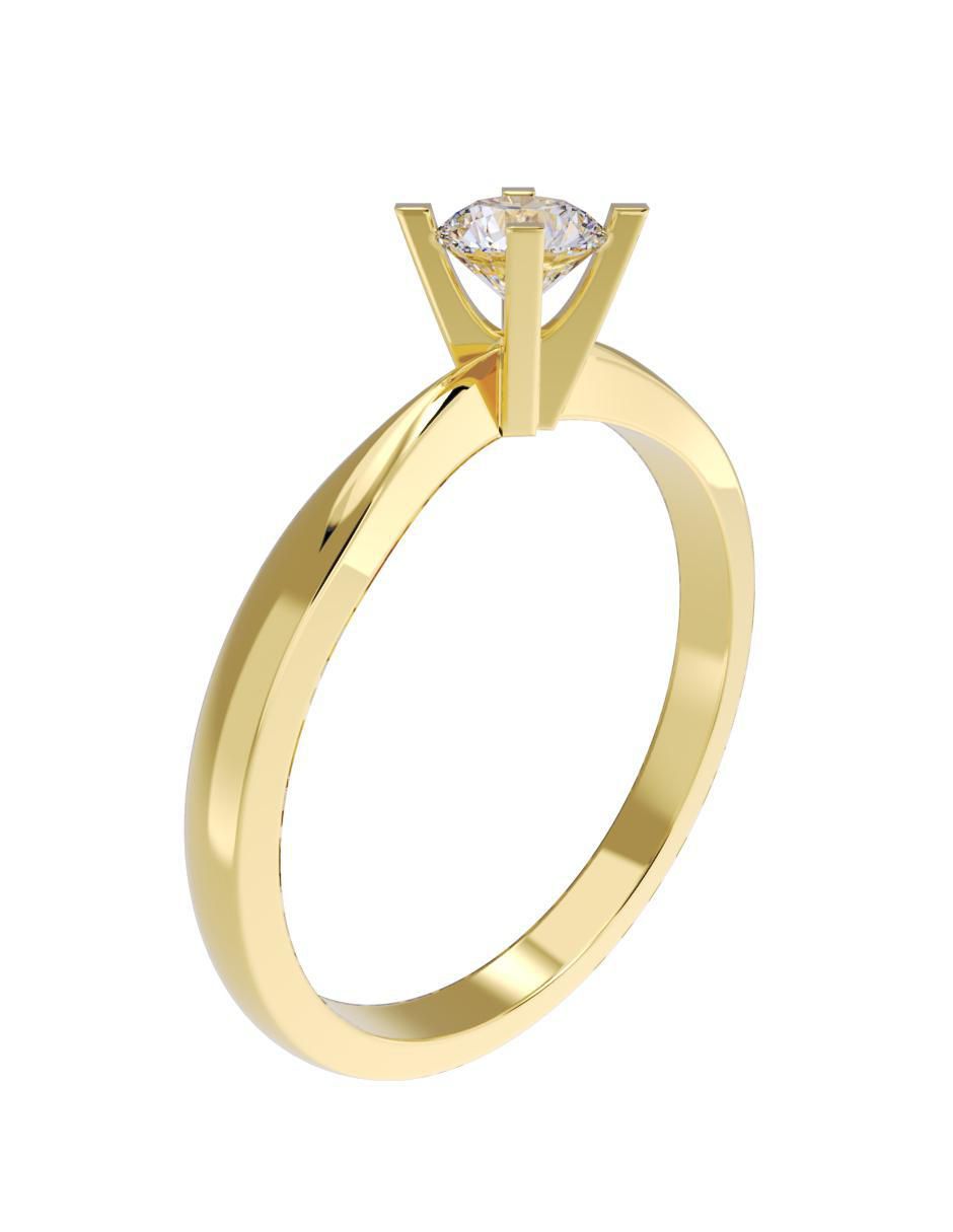 Anillo de compromiso "de" oro 14 k fonelli no aplica zirconia