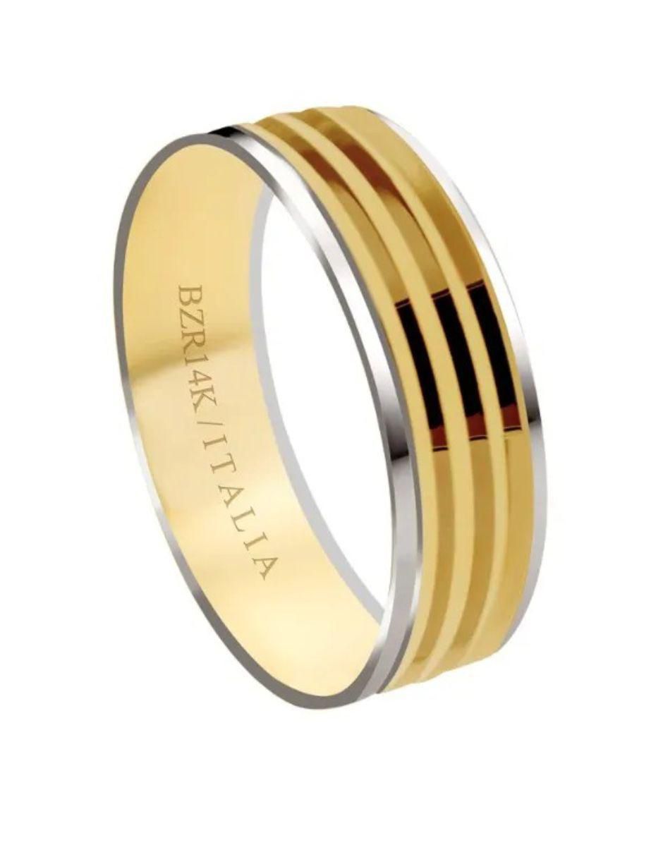 Argolla de oro amarillo 14 k 2