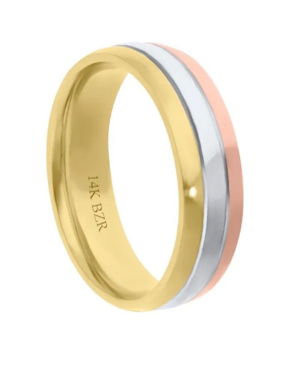 Argolla de oro florentino 14 k 2