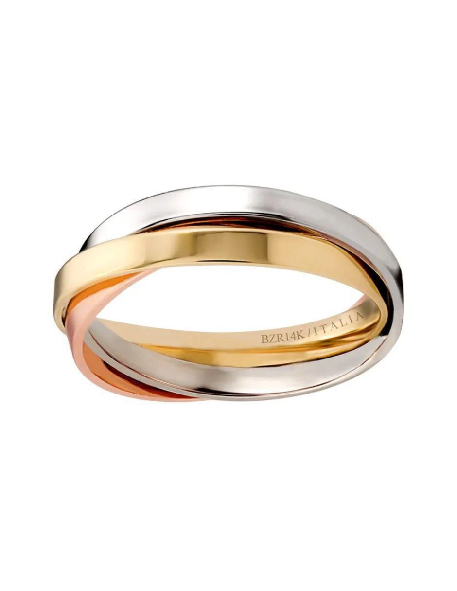 Argolla de oro amarillo 14 k