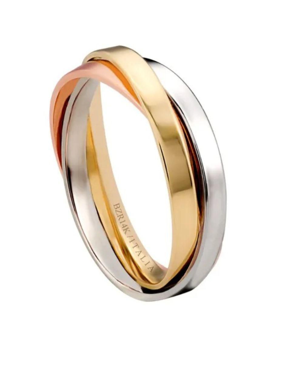 Argolla de oro amarillo 14 k 2