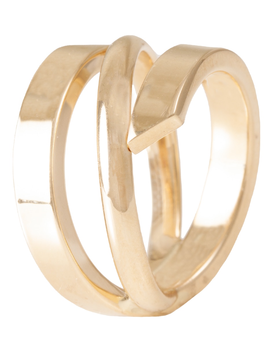 Anillo 14 k de oro pulido 2