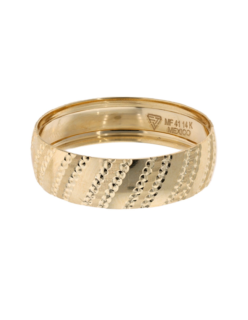 Argolla de oro amarillo 14 k