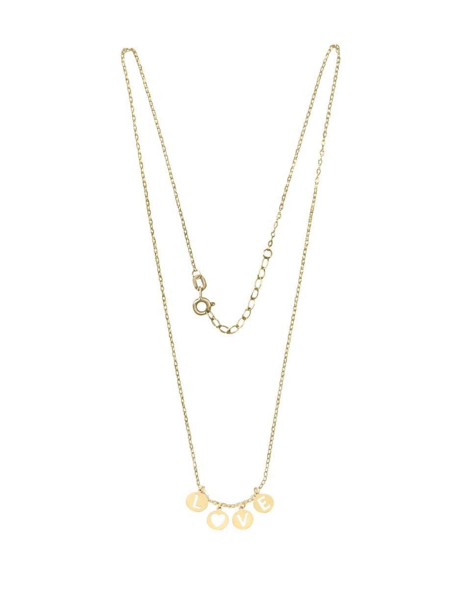 Colgante Y Dije de letras love de oro 14 K 3