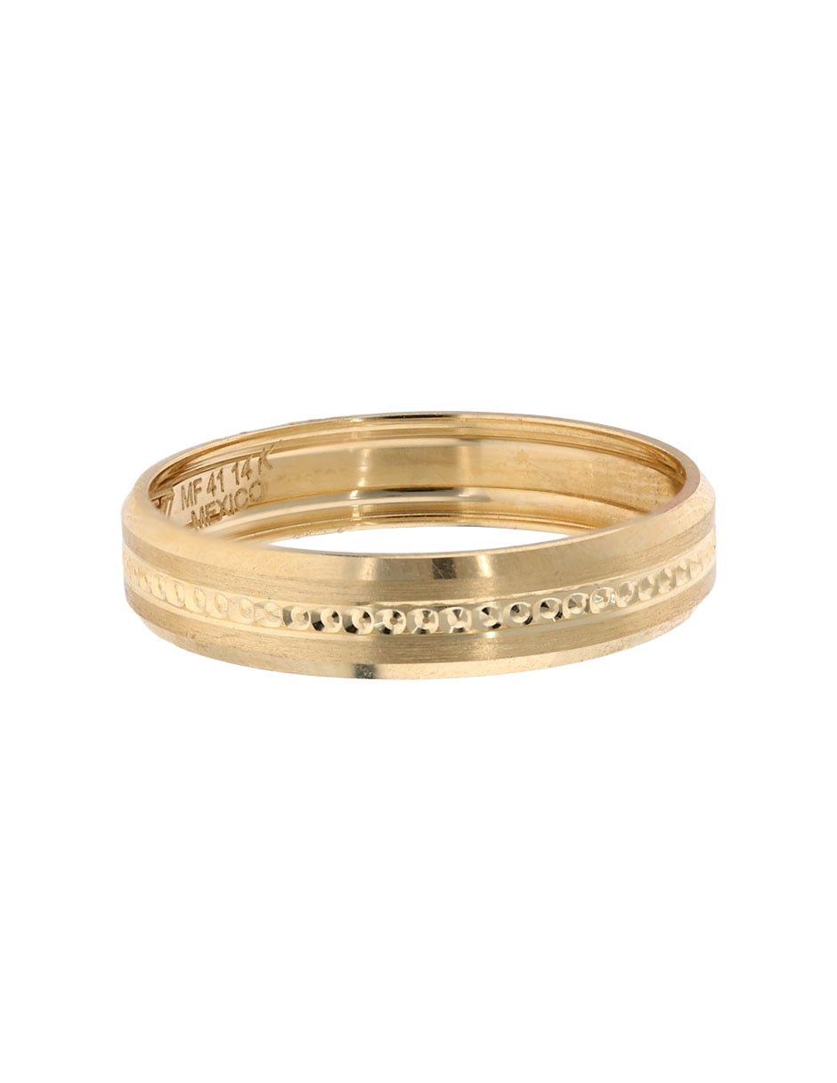 Argolla de oro amarillo 14 k