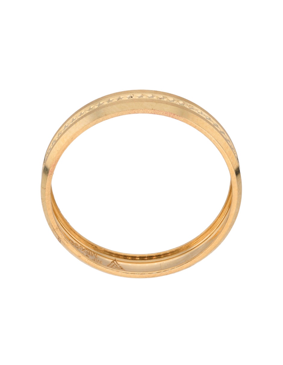 Argolla de oro amarillo 14 k 2