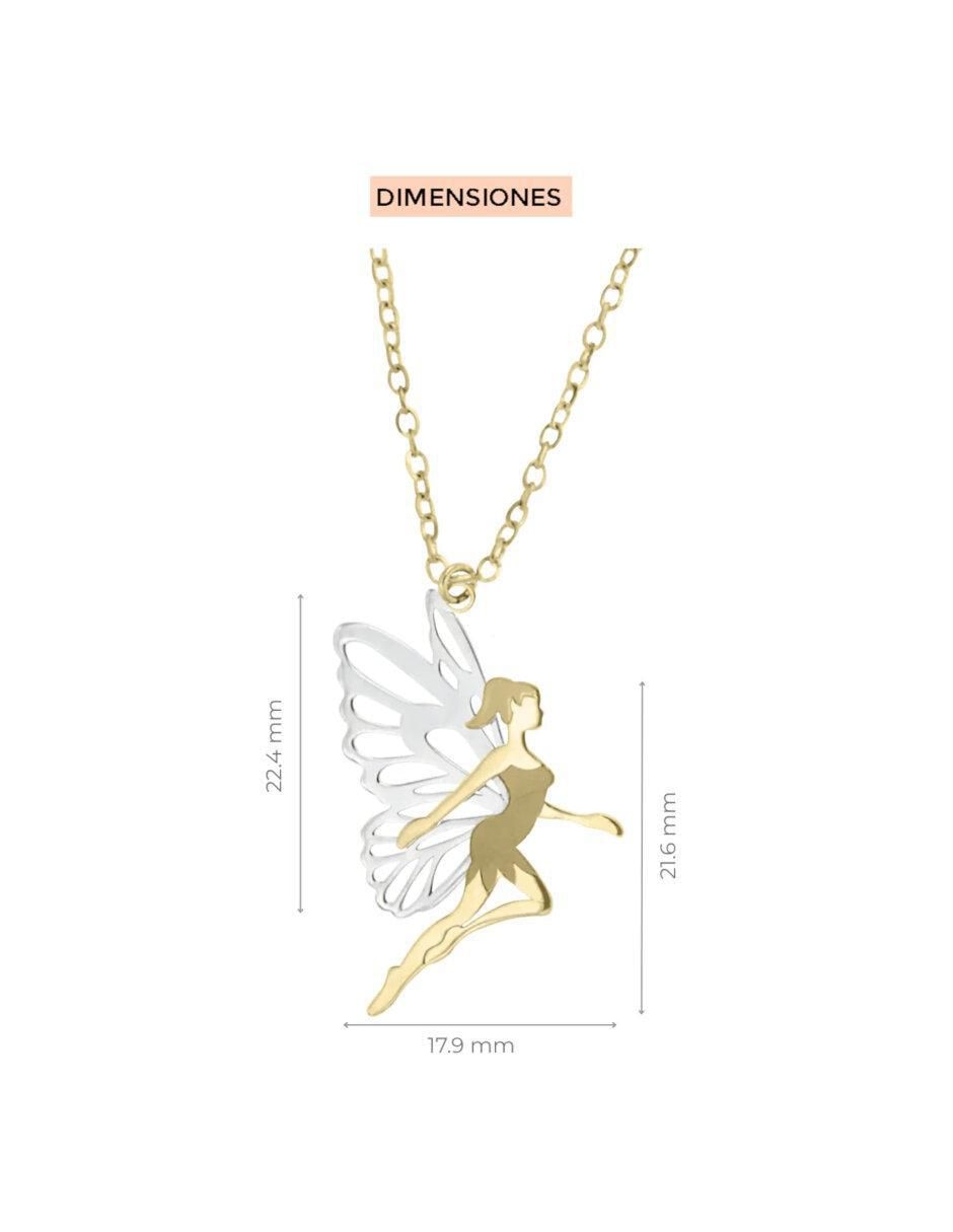 Colgante Y Dije de hada de oro 14 K 3