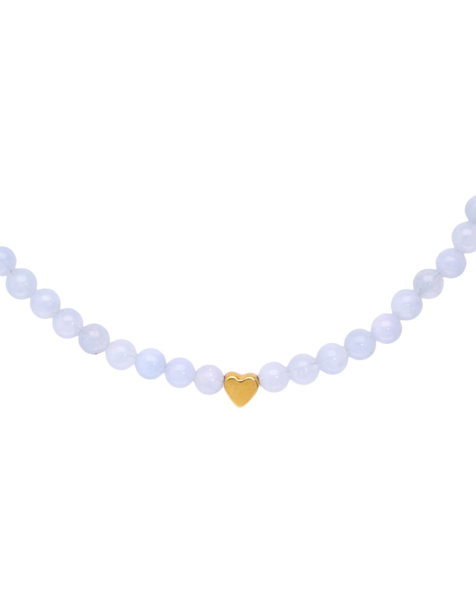 Collar de corazón Fashion de plata P 925