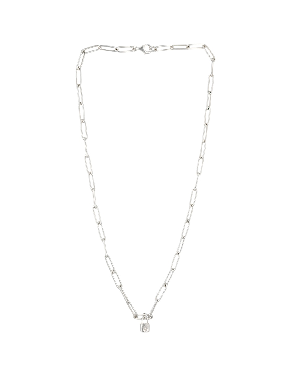 Collar de candado Fashion de plata P 925 2