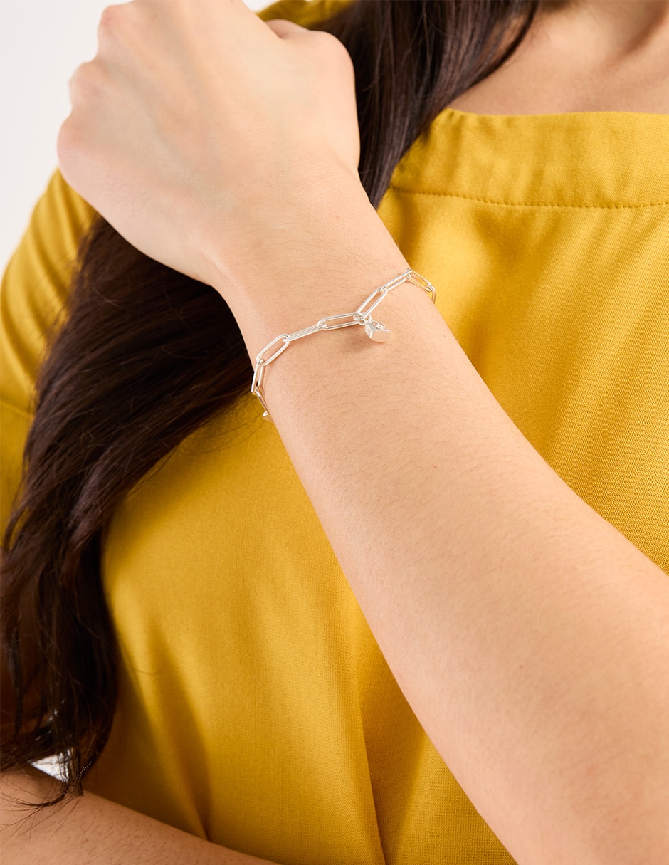 Pulsera de plata p 925 Fashion con acabado brillante 5